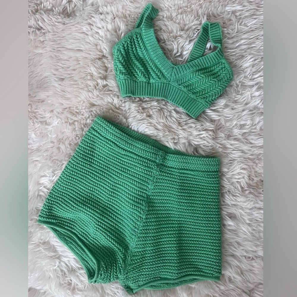 Ronny Kobo Green Knit Set